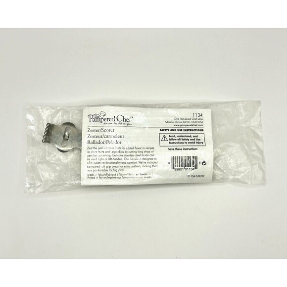 Pampered Chef Zester Scorer Lemon Lime Citrus Orange # 1134 - New Sealed - Picture 1 of 7